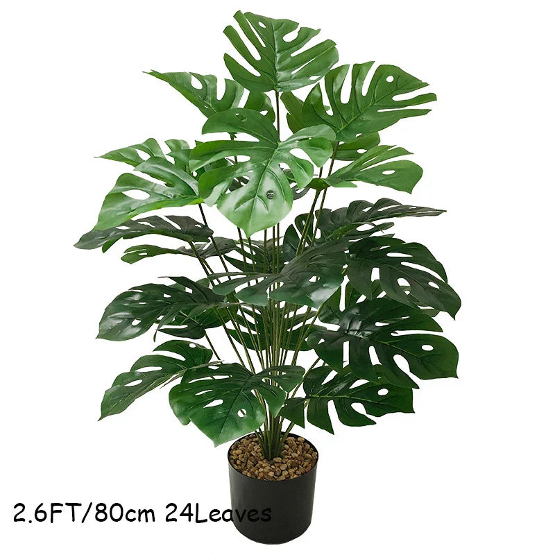 Large Artificial Monstera Tree