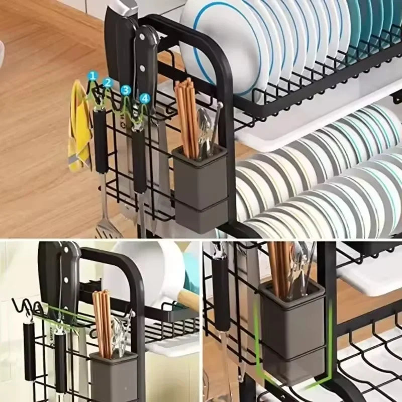 3-Layer Rustproof Dish Rack