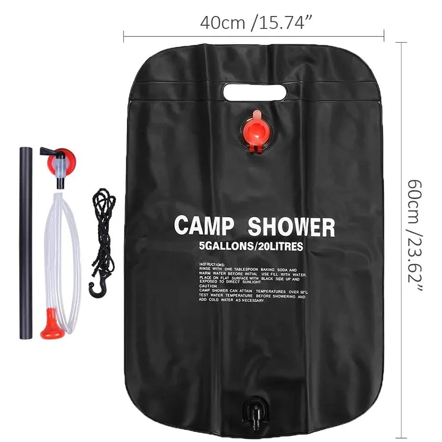 Foldable Outdoor Solar Shower Bag