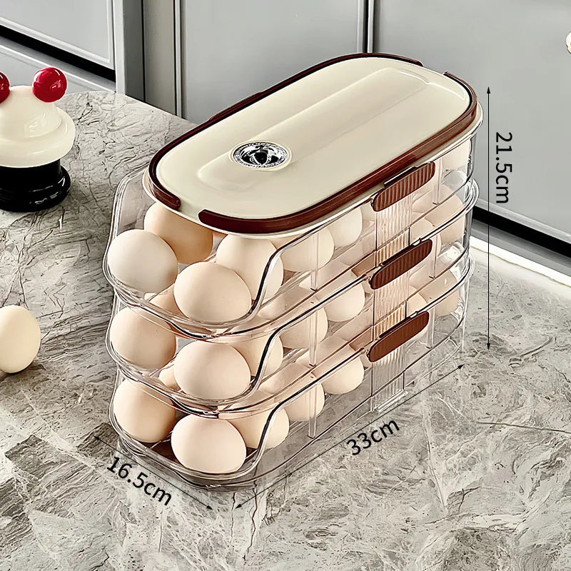 Multi-Layer Rolling Egg Storage