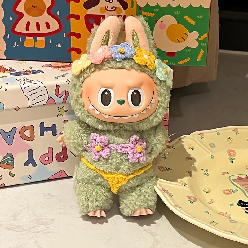 Labubu Bib & Hairband Outfit Set