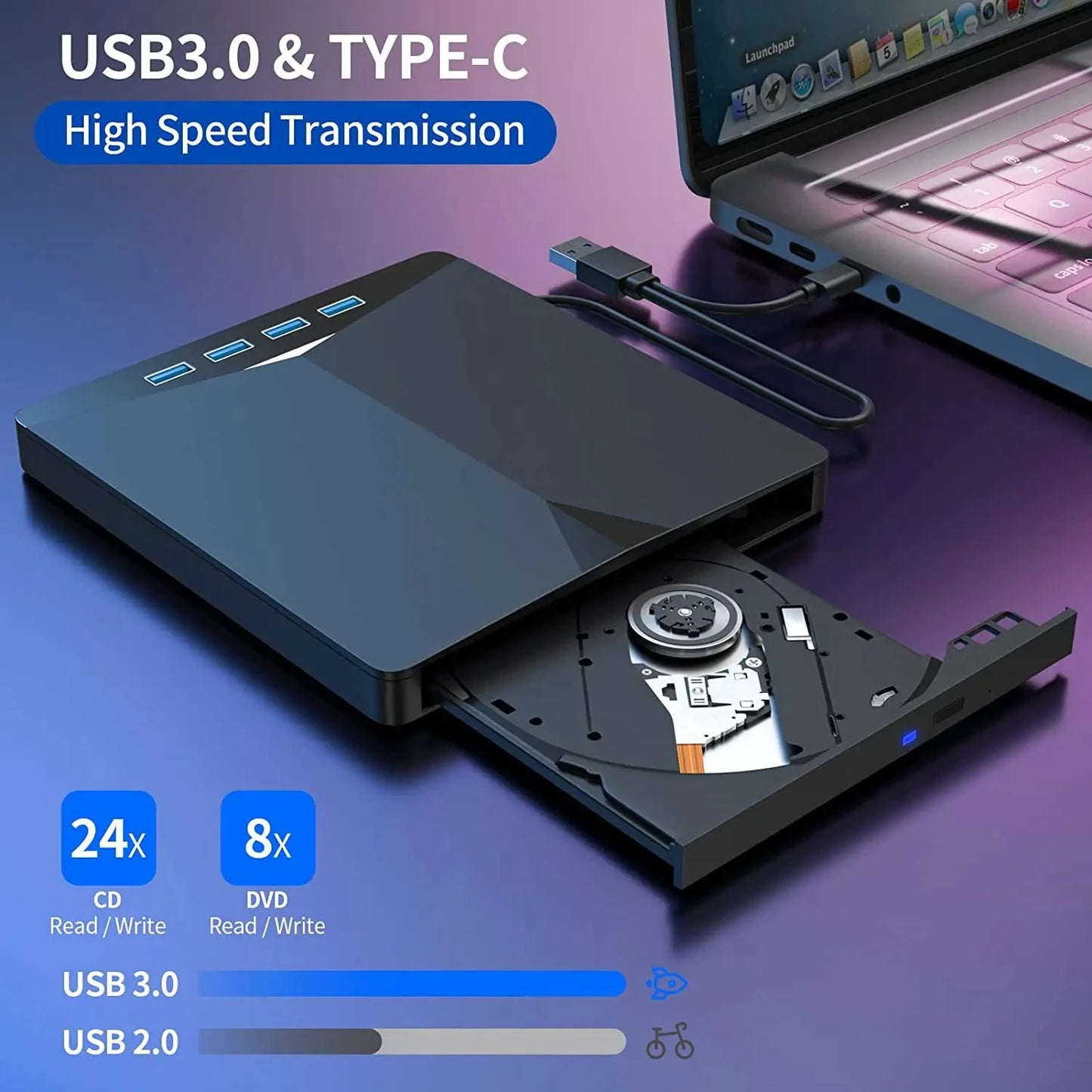 7-in-1 USB-C DVD Drive