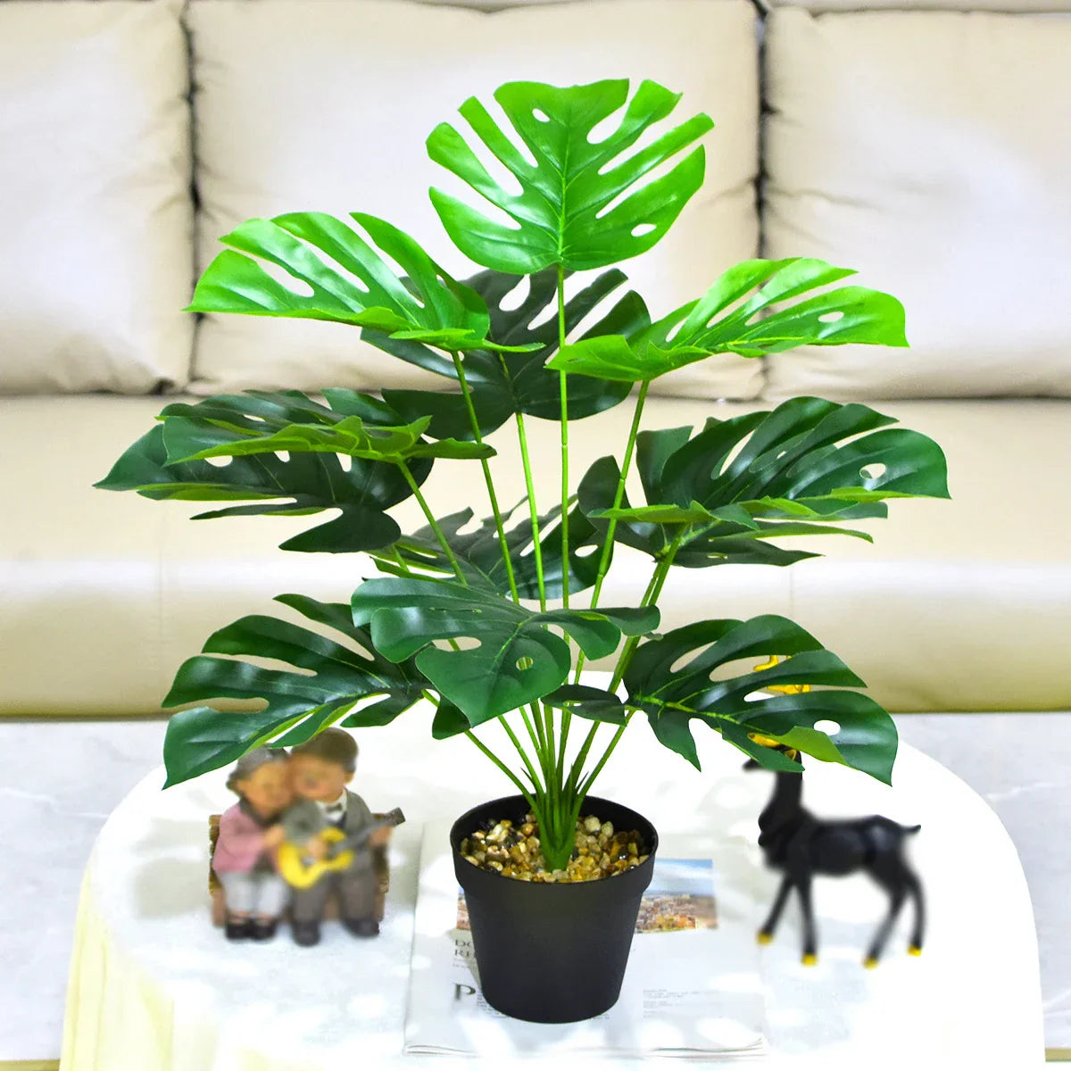 Artificial Monstera Green Plant