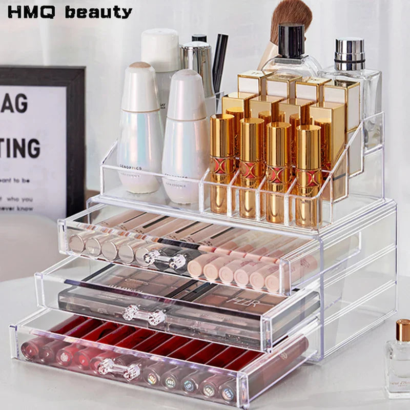 Acrylic Four-Drawer Makeup Organizer