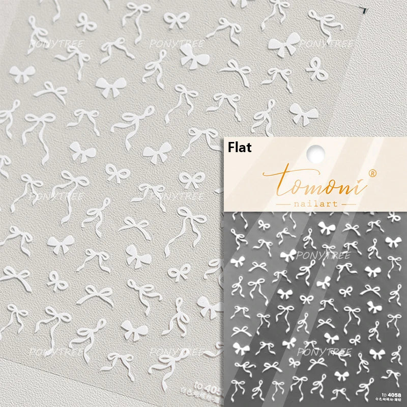 Bowknot 3D Nail Art Stickers