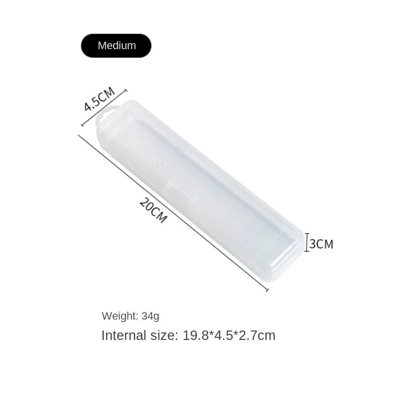 Portable Transparent Brush Storage Box