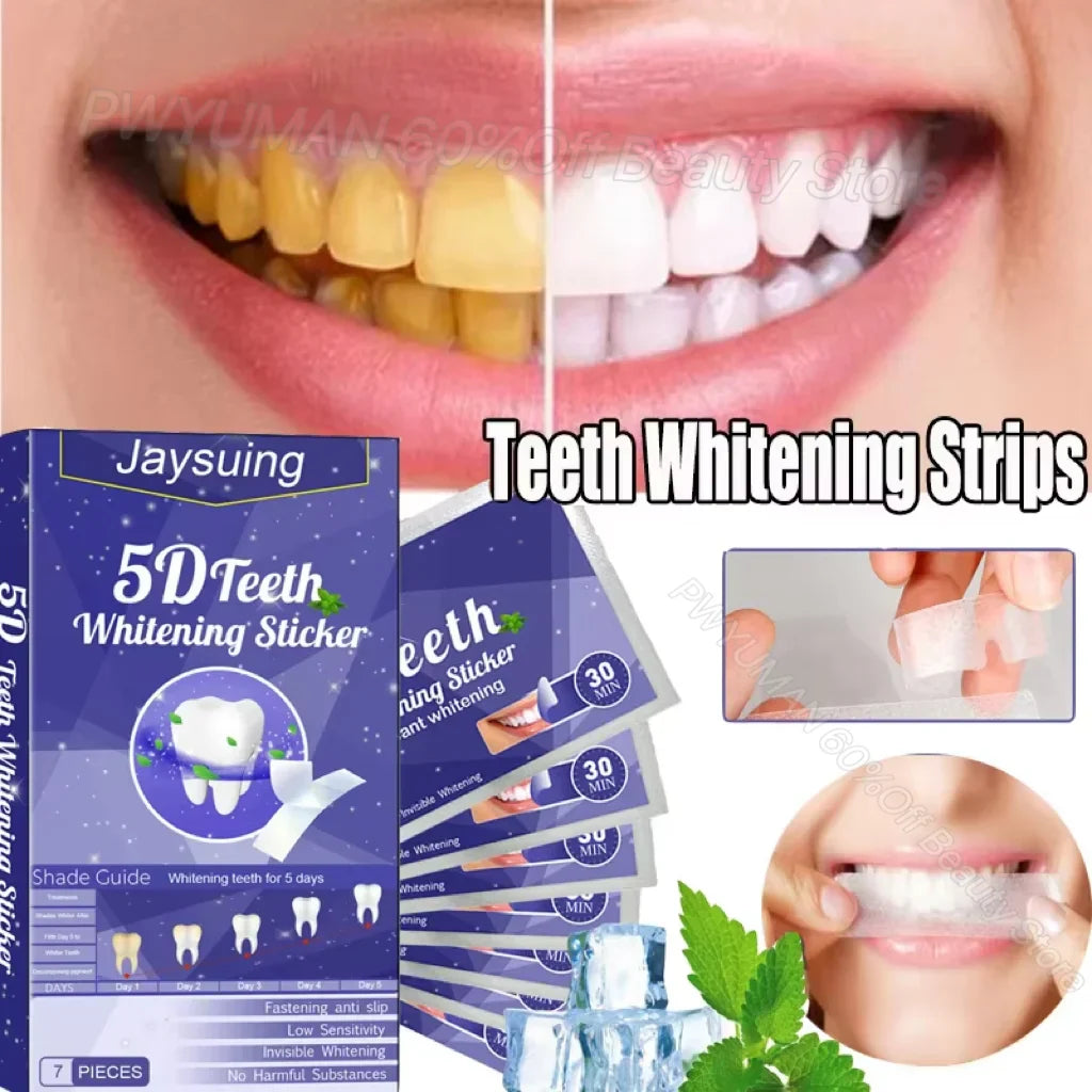 5D Teeth Whitening Strips Gel