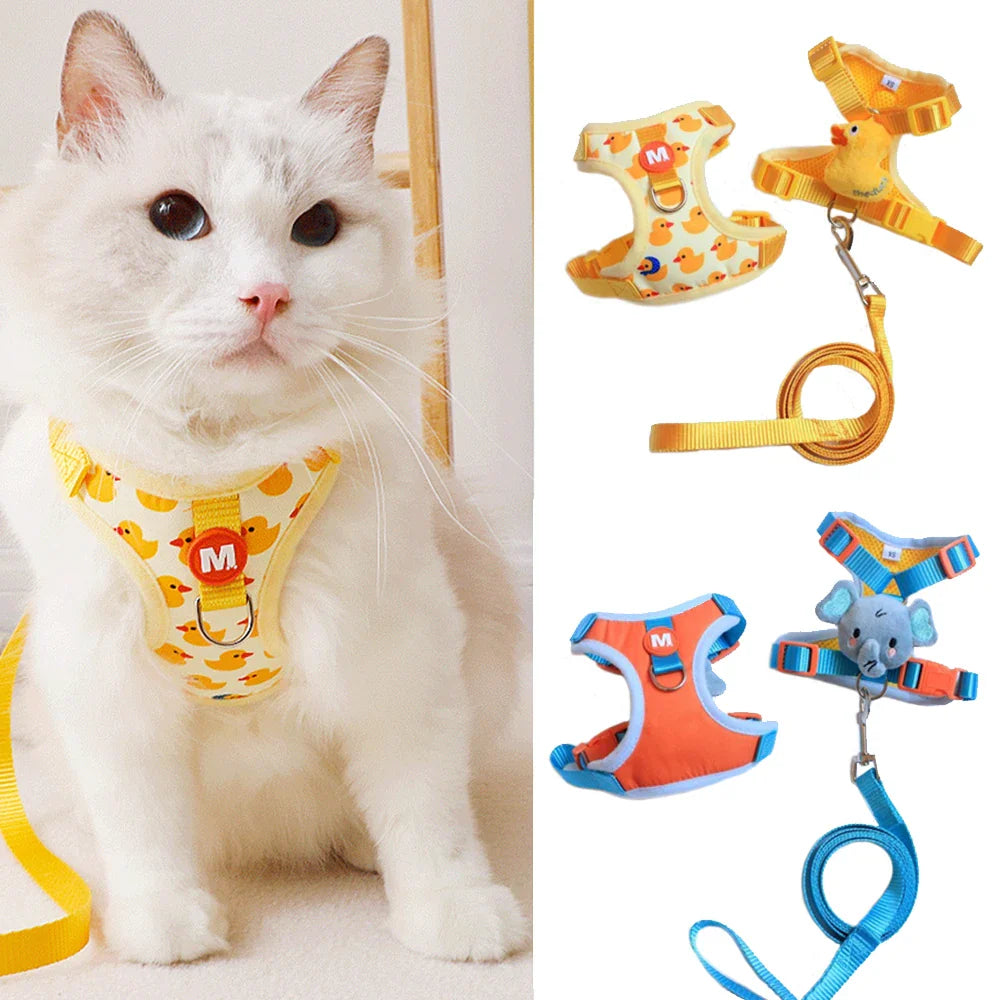 No Pull Cat Harness Set