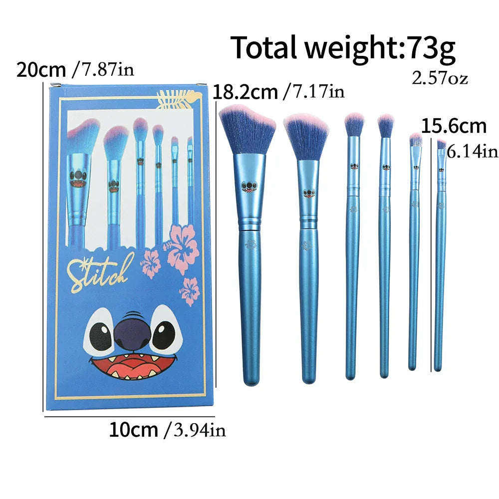 MINISO 6PCS Y2K Stitch Makeup Brush Set