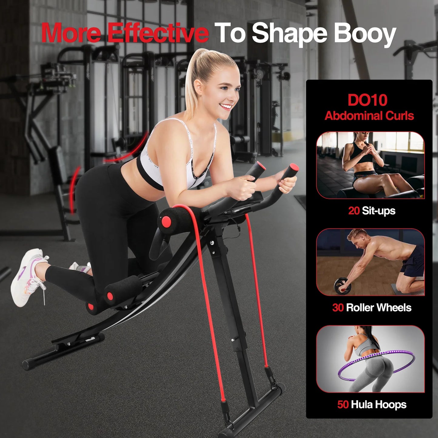 GIKPAL Foldable Ab Workout Machine