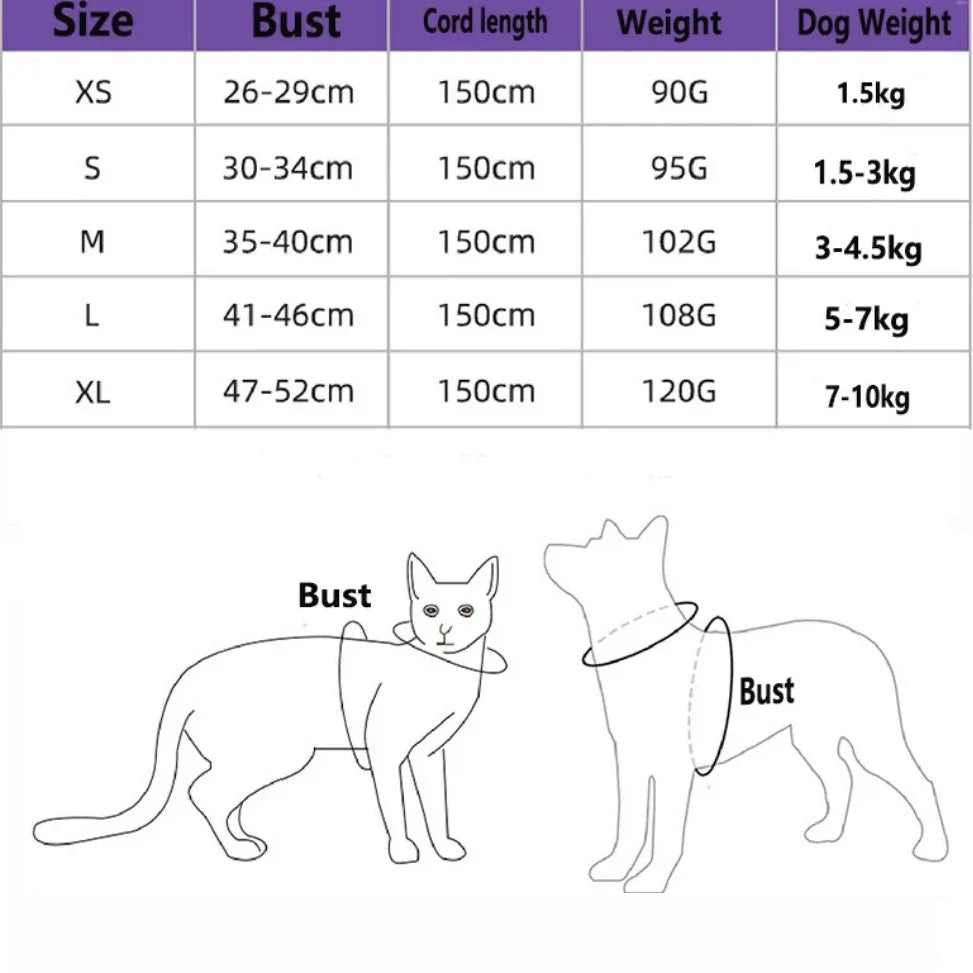 Breathable Summer Cat Harness Set