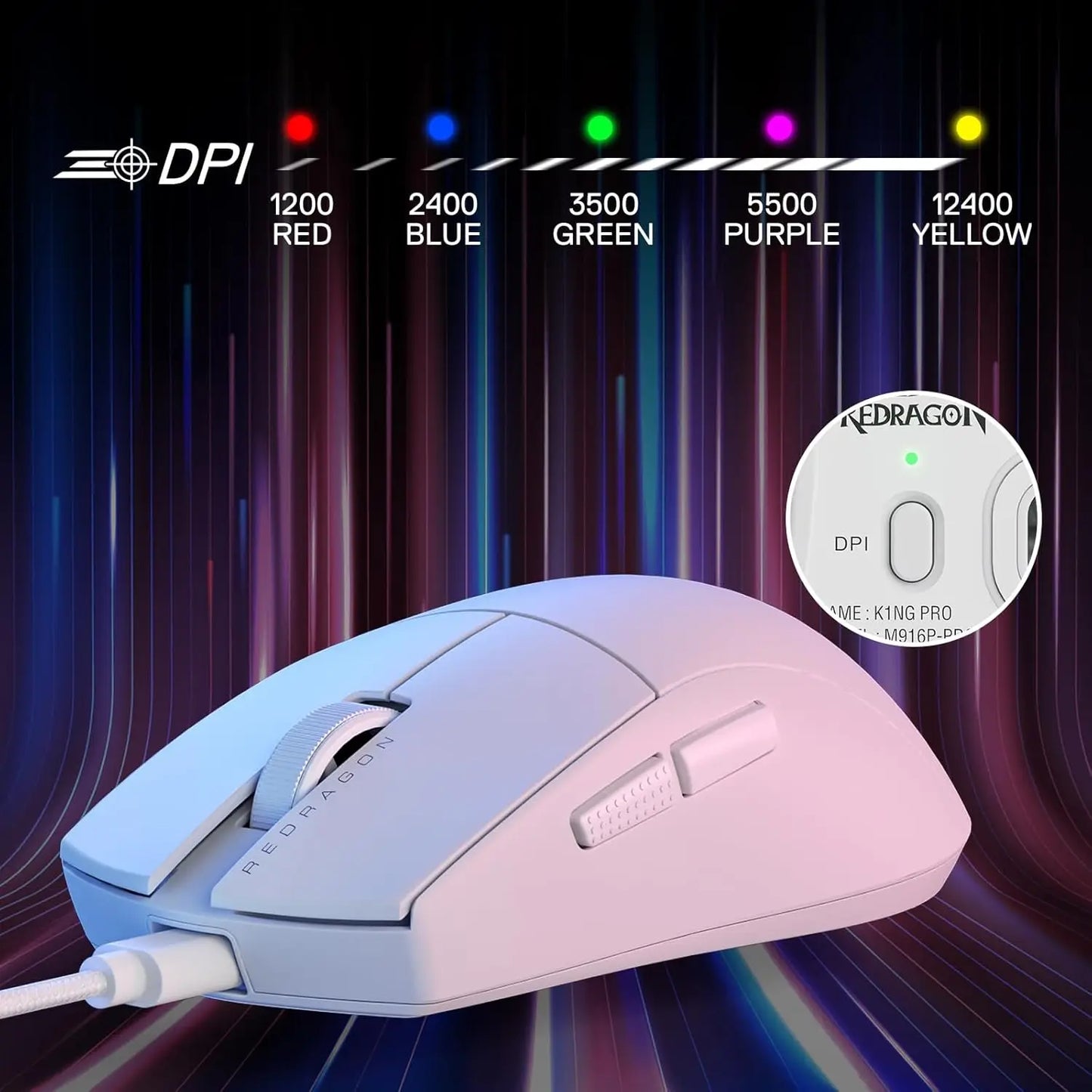 Redragon M724 Ultra-Light Gaming Mouse