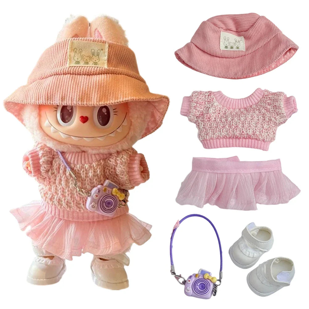 Labubu Color Match Sweater Dress