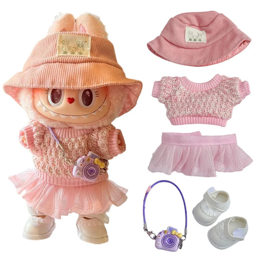 Labubu Color Match Sweater Dress