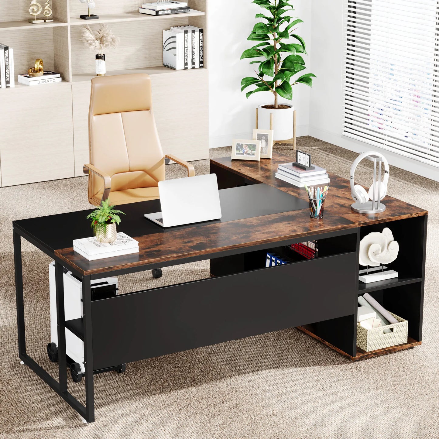 Tribesigns 71-Inch L-Shaped Desk