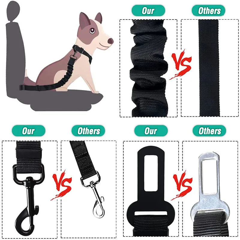 Adjustable Dog Car Seat Harness