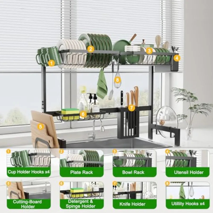 Adjustable Over Sink Dish Rack