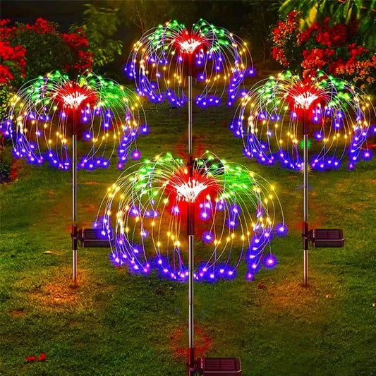 GCTECHING Solar Firework Garden Lights