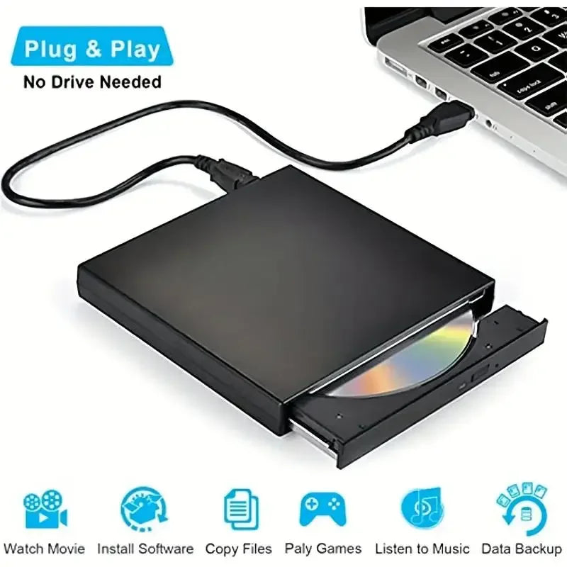 USB 2.0 External DVD Drive
