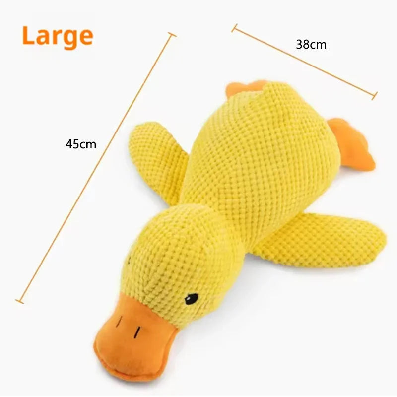 Plush Calming Duck Dog Toy