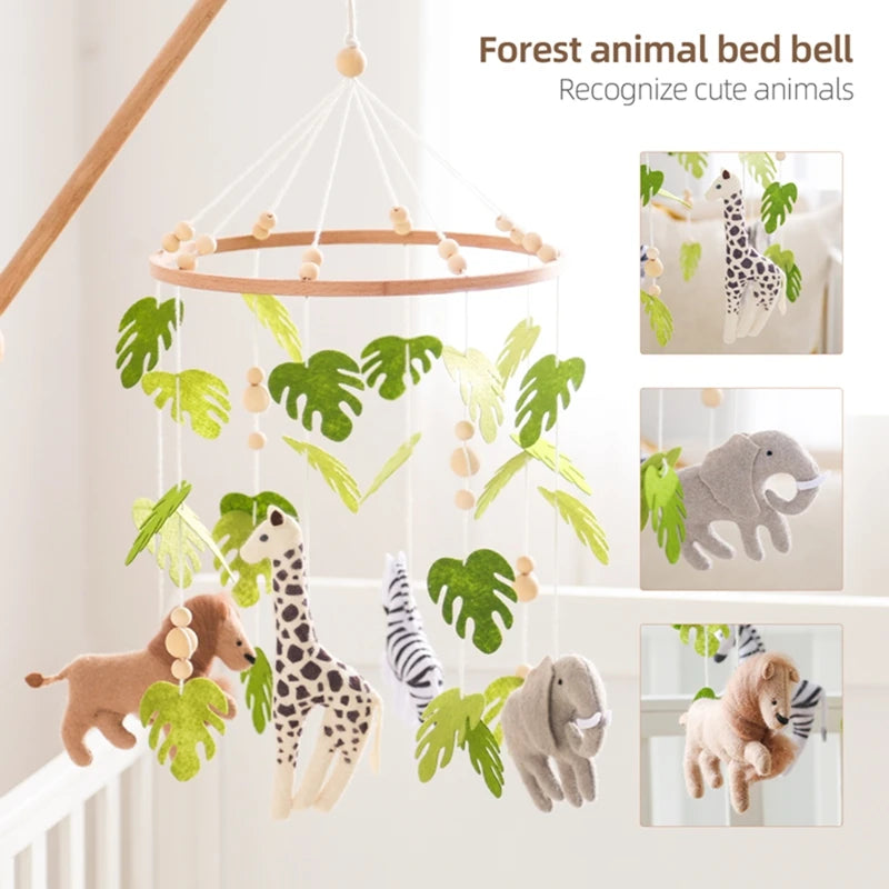 Felt Animal Baby Crib Mobile