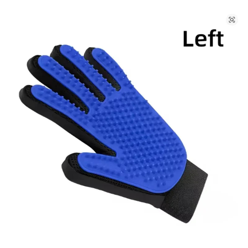 Rubber Dog Grooming Hair Gloves