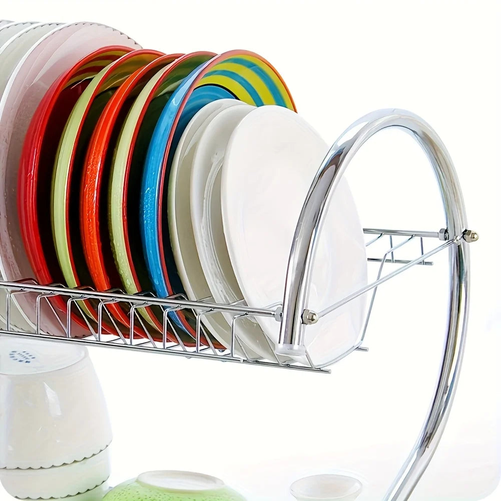 Chromed Steel Dish Drying Rack