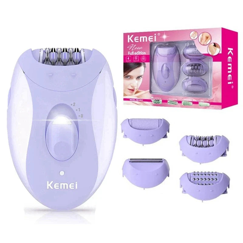 Kemei 4-In-1 Women Epilator Shaver