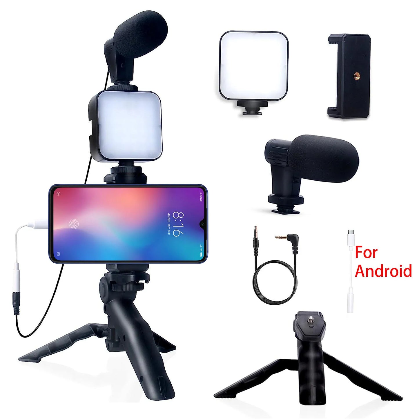 BTFOOR Smartphone Vlogging Kit with Tripod
