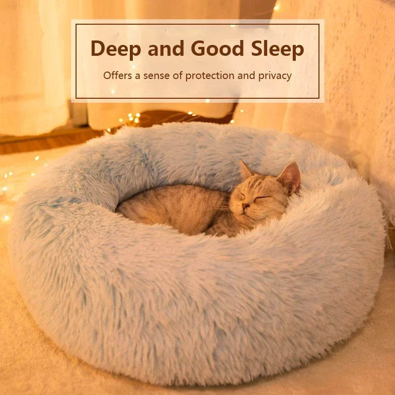 Plush Round Pet Nest Bed