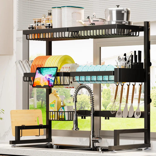 Over Sink Expandable Dish Rack