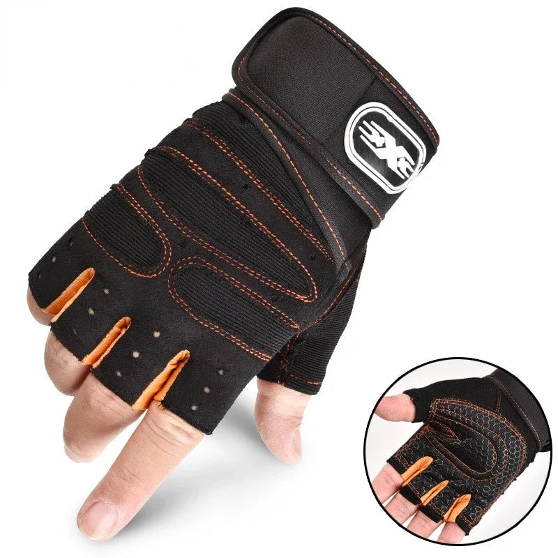 Long Wrist Fingerless Sport Gloves