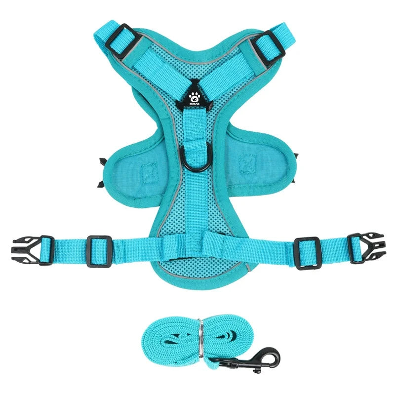 No-Pull Reflective Pet Harness Set