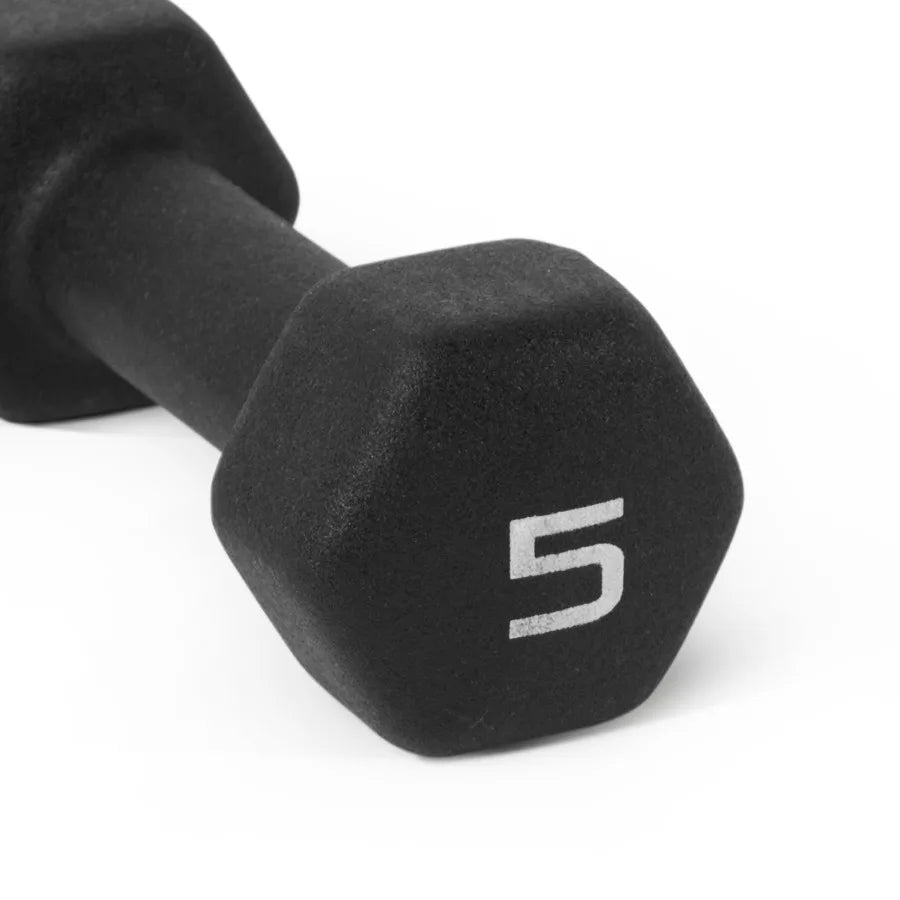5lb Black Neoprene Dumbbell