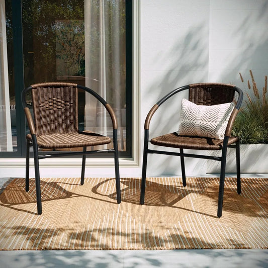 HUANZHUANG Set of 2 Rattan Chairs