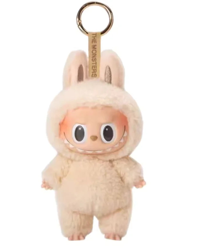 Labubu Have A Seat Flocking Keychain