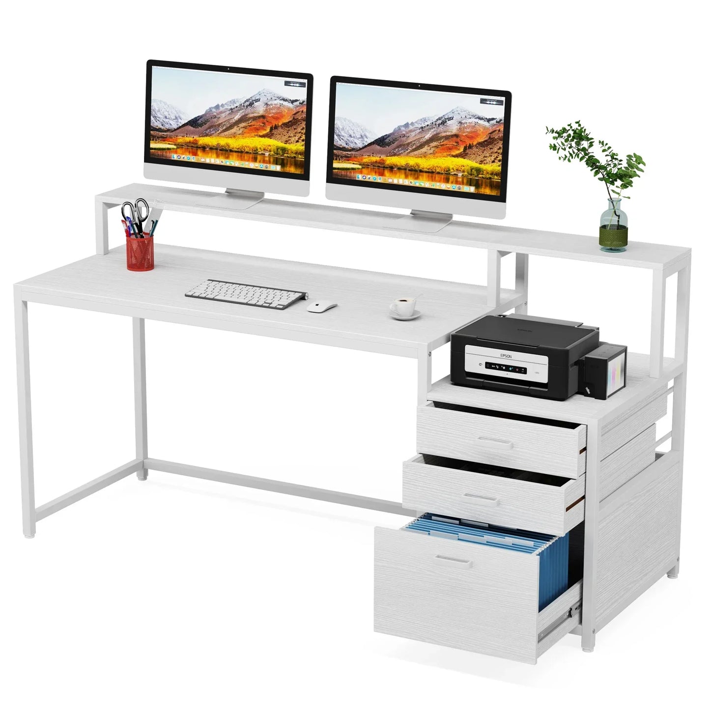 Tribesigns 63 Inch Computer Desk