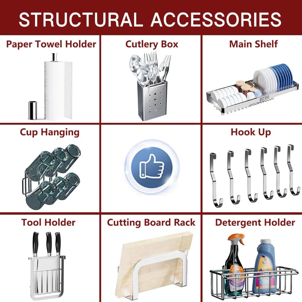2-Tier Stainless Over Sink Rack