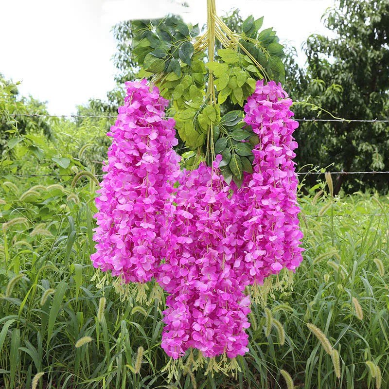 CHENAO Artificial Wisteria Hanging Garland