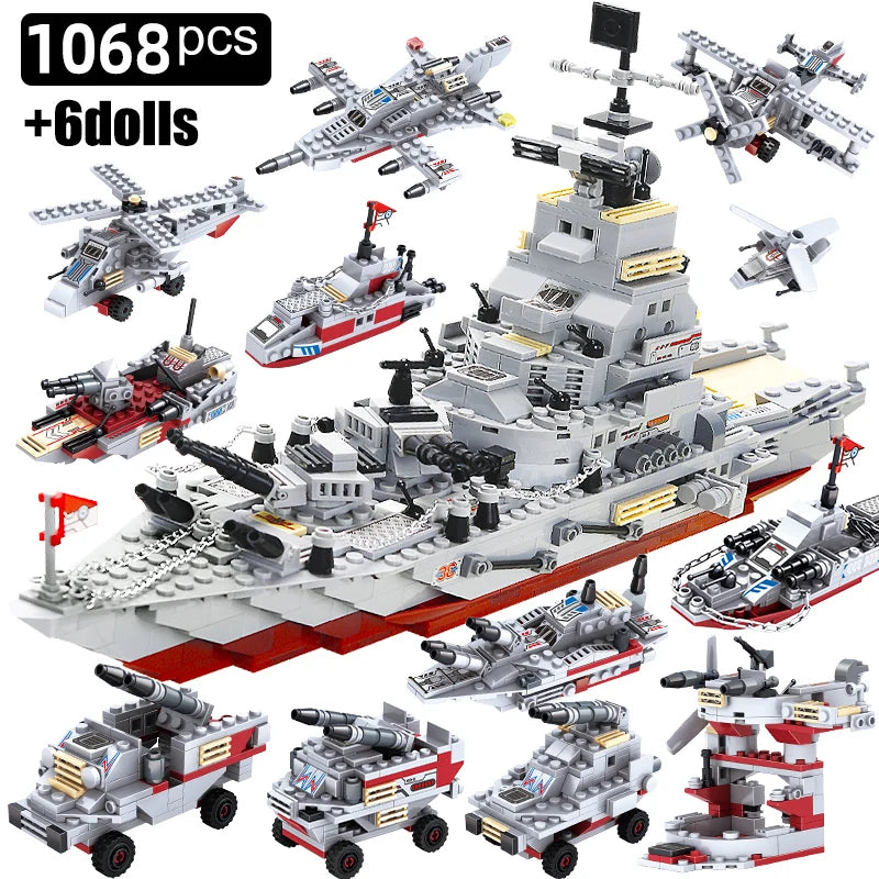 Navy Warship Building Blocks