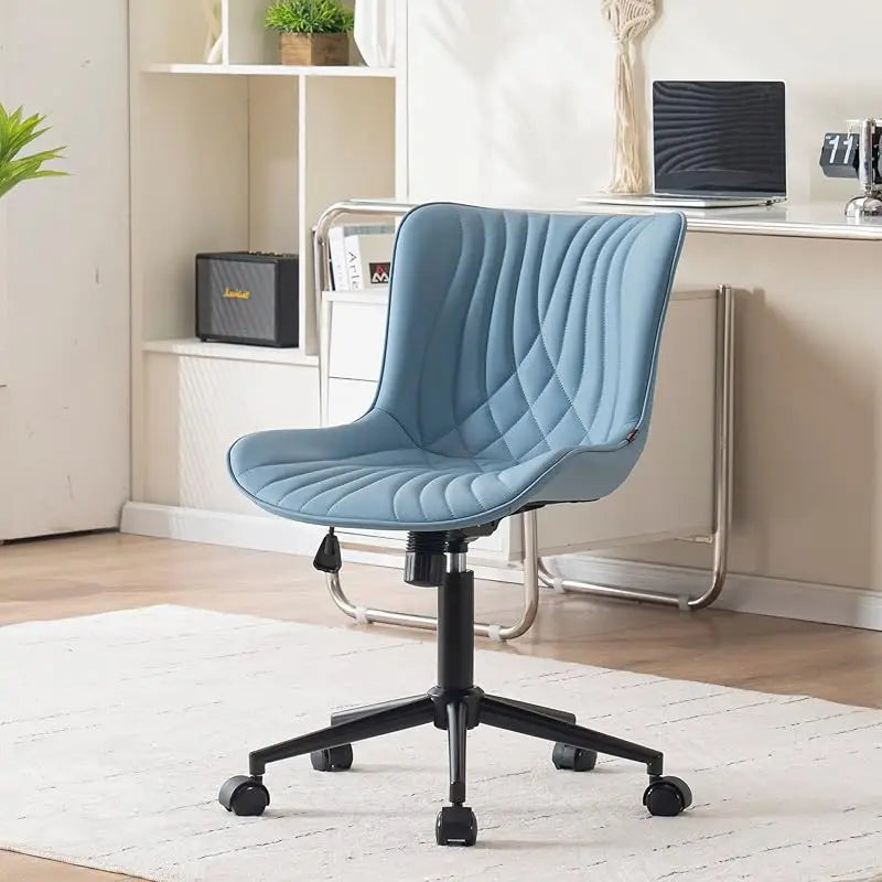 Modern Armless PU Office Chair
