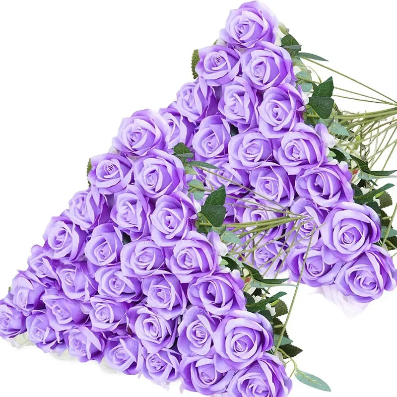 Velvet Artificial Rose Bouquet