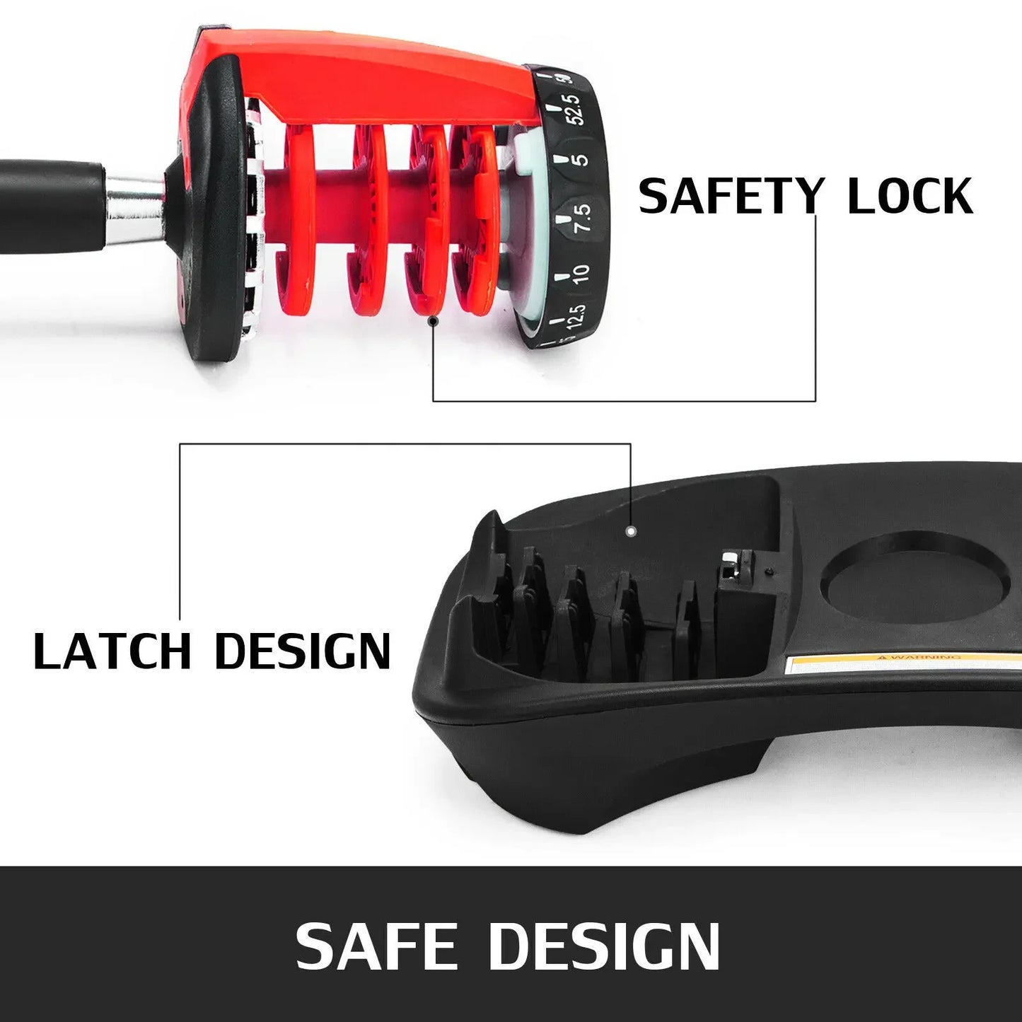 VEVOR 24Kg Adjustable Dumbbell