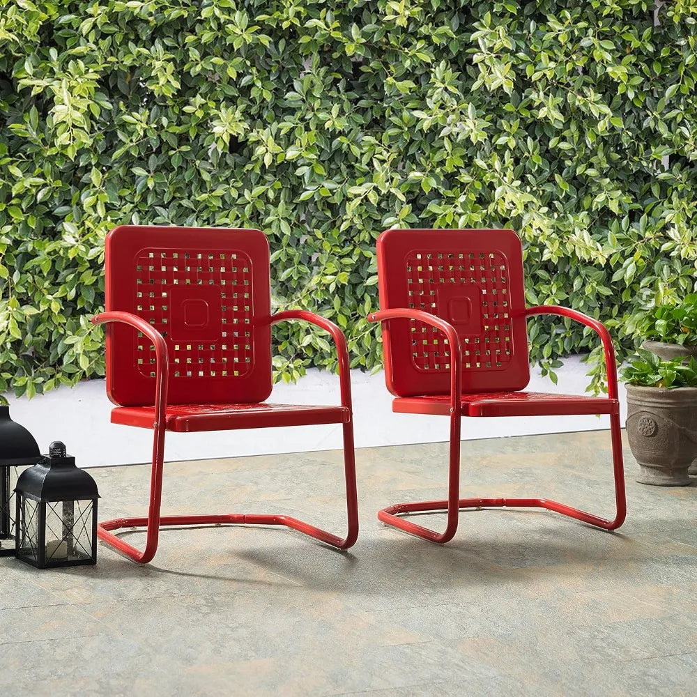 2-Piece Retro Patio Chairs
