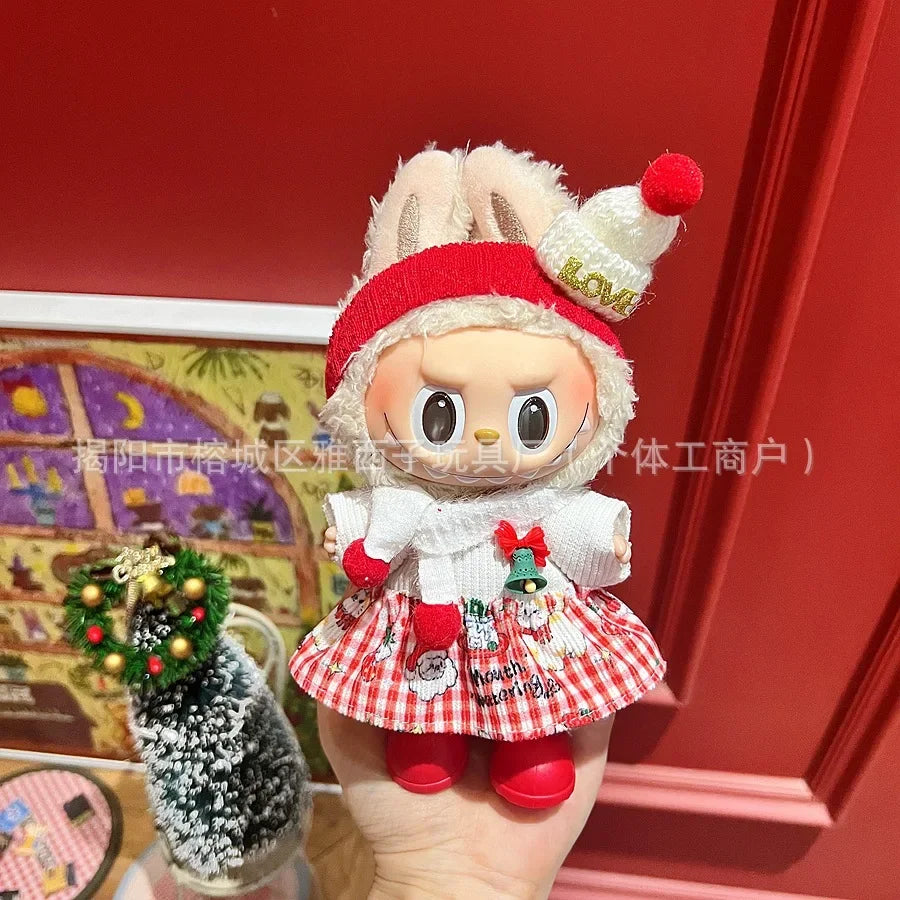 Labubu Santa & Snowman Outfit