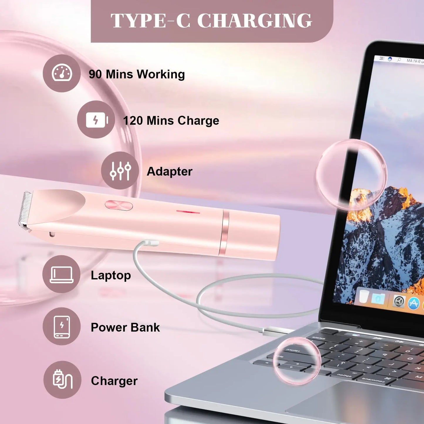 Waterproof Electric Shaver for Women