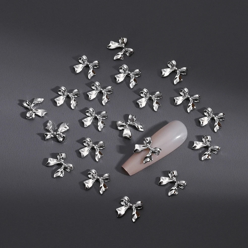 Gold/Silver Butterfly Nail Charms