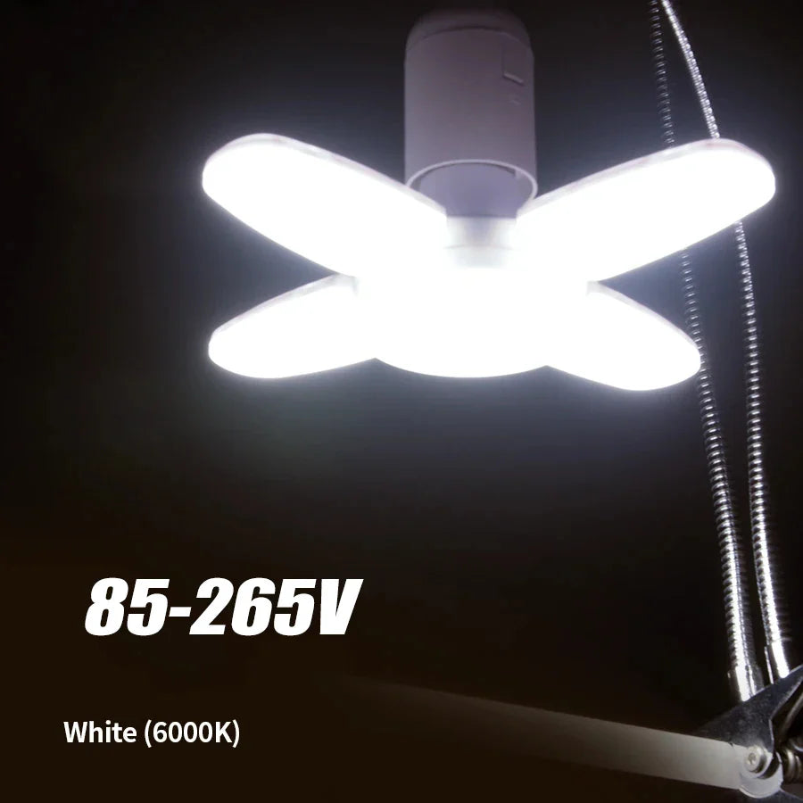 E27 Foldable Fan LED Bulb