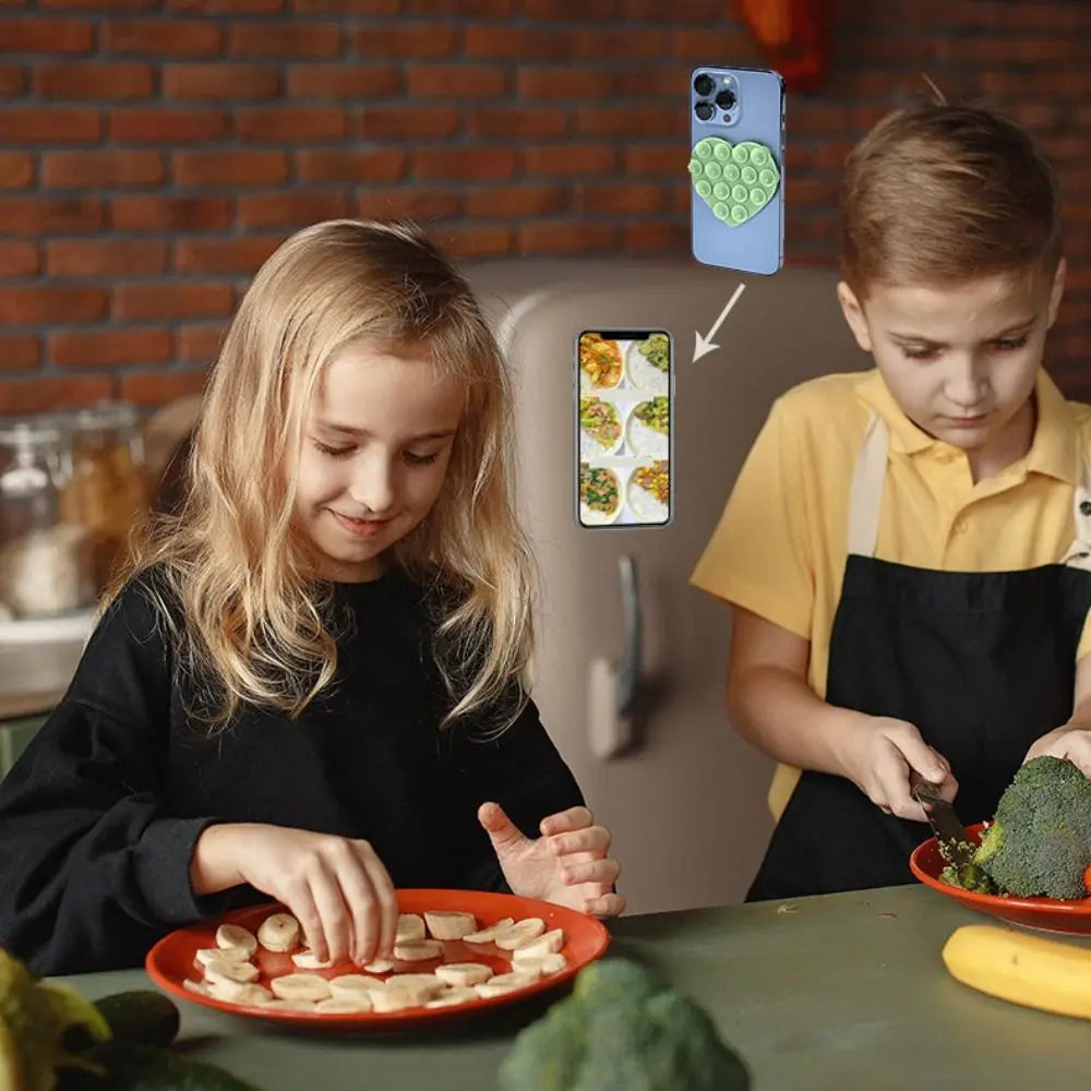 Heart Shape Silicone Phone Holder