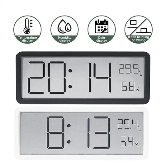LCD Digital Wall Clock Display